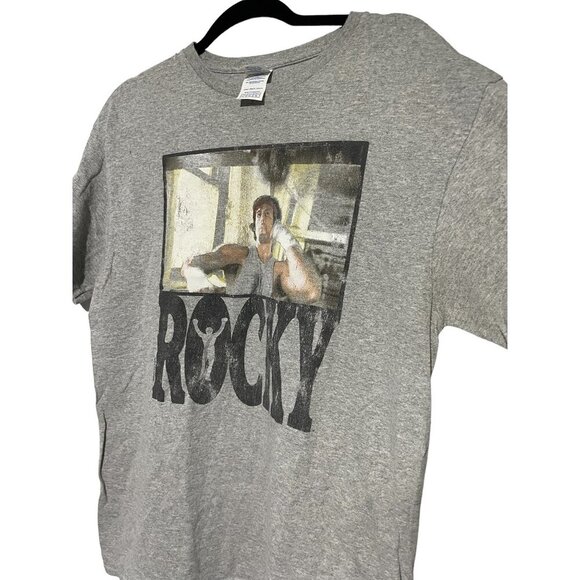 Vintage Delta Pro Weight Rocky Balboa Women's T Shirt Gray Size Large - Picture 4 of 4